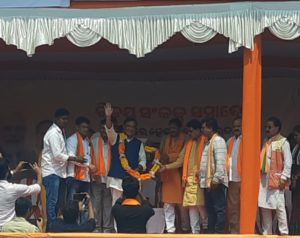 Assam Chief Minister at Badabil Vijay Sankalp rally